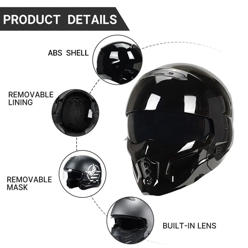 Scorpion Full Face Casco Para Moto - ABS Shell Helmet with Flip - up Design - Homebound Essentials