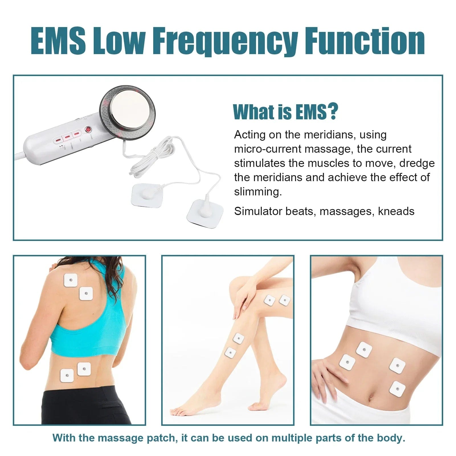 SlimSonic EMS Therapy Device - Tone, Firm, and Rejuvenate Your Skin Effortlessly - Homebound Essentials