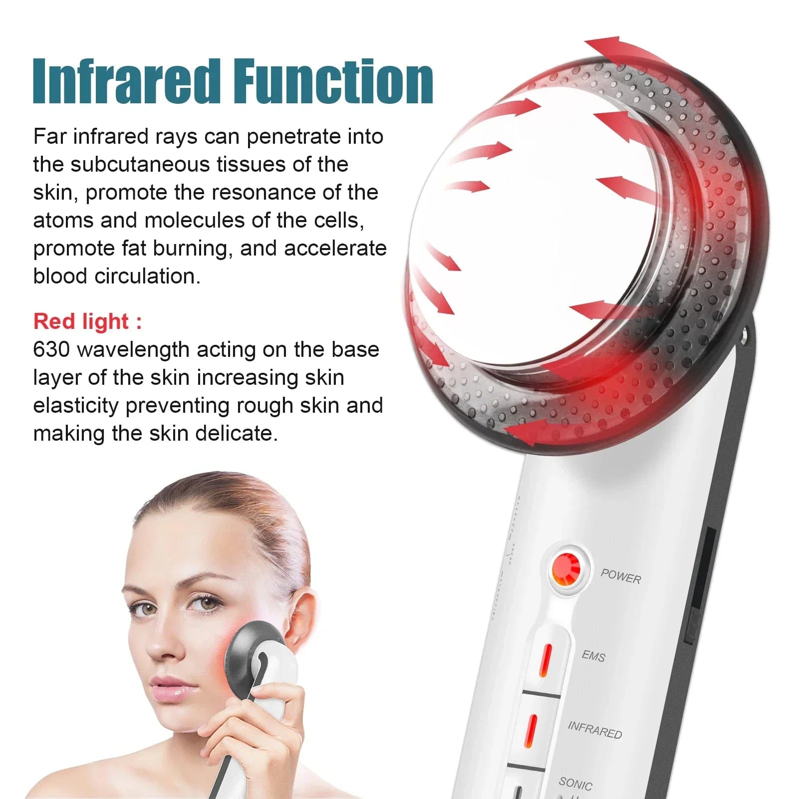 SlimSonic EMS Therapy Device - Tone, Firm, and Rejuvenate Your Skin Effortlessly - Homebound Essentials