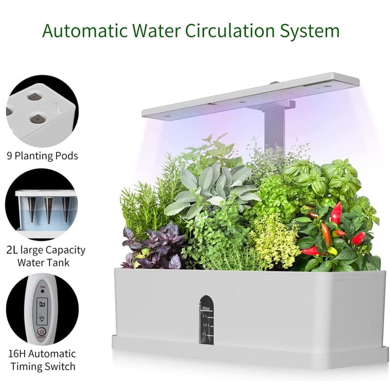 Smart Indoor Hydroponics Growing Garden System - Homebound Essentials