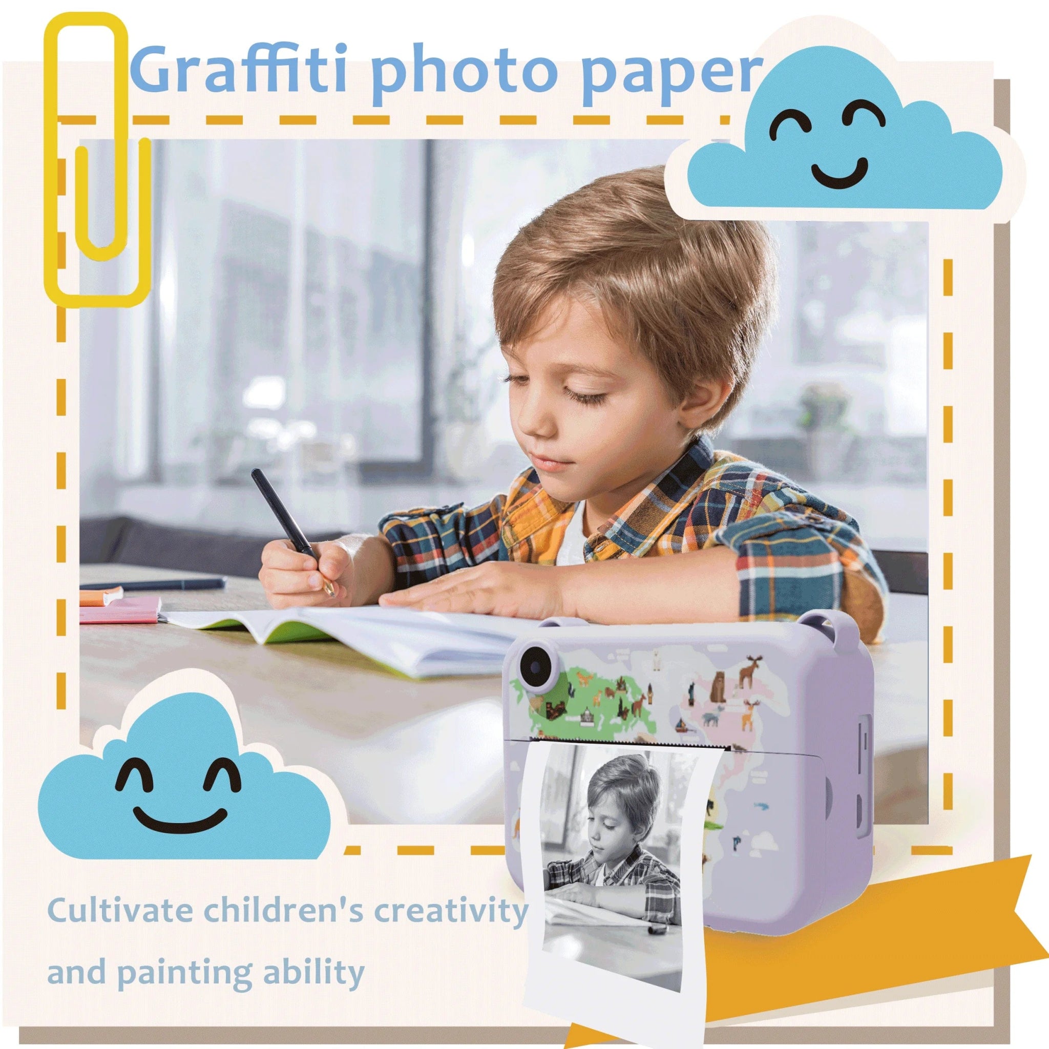 SnapFun Instant Print Kids Camera - Homebound Essentials