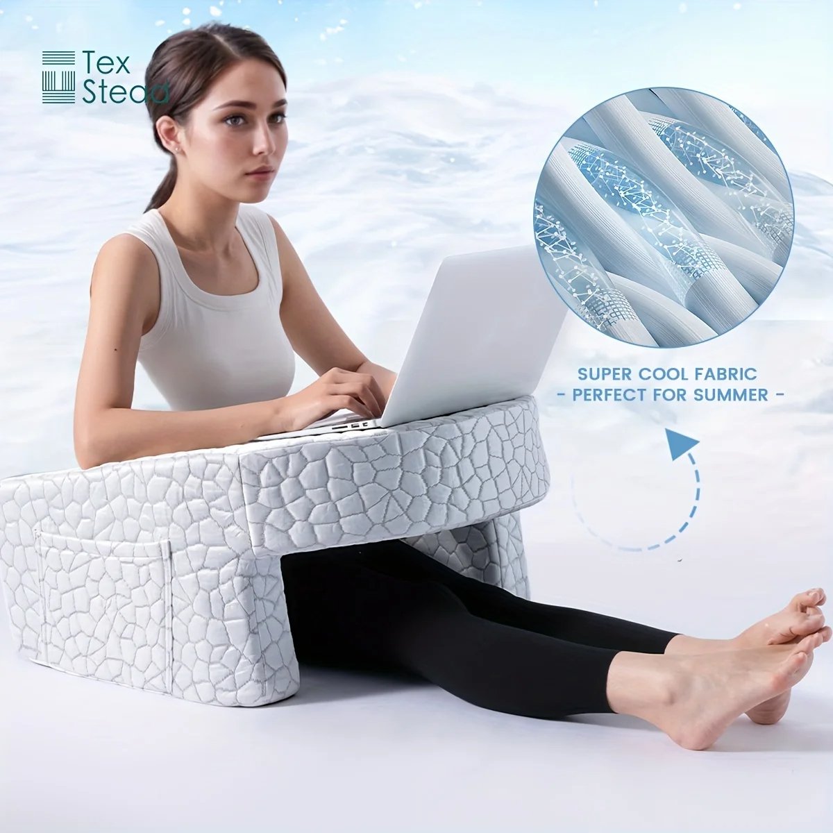 Soft Reading Pillow with Arm Rest Lap Desk Pillow for Working - Homebound Essentials