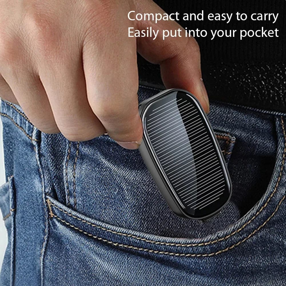 SolarCharge Mini: 1200mAh Solar - Powered Keychain Phone Charger, Portable Type - C Wireless Power Bank for iPhone, Samsung - Homebound Essentials