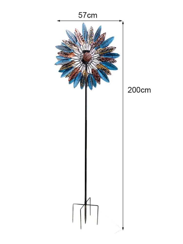 SolarSpin: Outdoor Windmill Decor with Solar Lights - Homebound Essentials