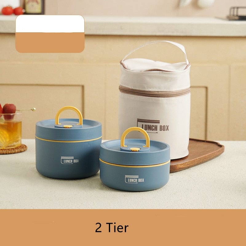 Stainless Steel Thermal Insulated Lunch Box Containers - Homebound Essentials