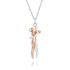 Sterling Silver Couple Hug Necklace - Homebound Essentials