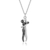 Sterling Silver Couple Hug Necklace - Homebound Essentials