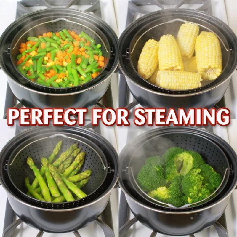 StrainPot - Non - Stick Cooking Pot with Built - In Strainer - Homebound Essentials