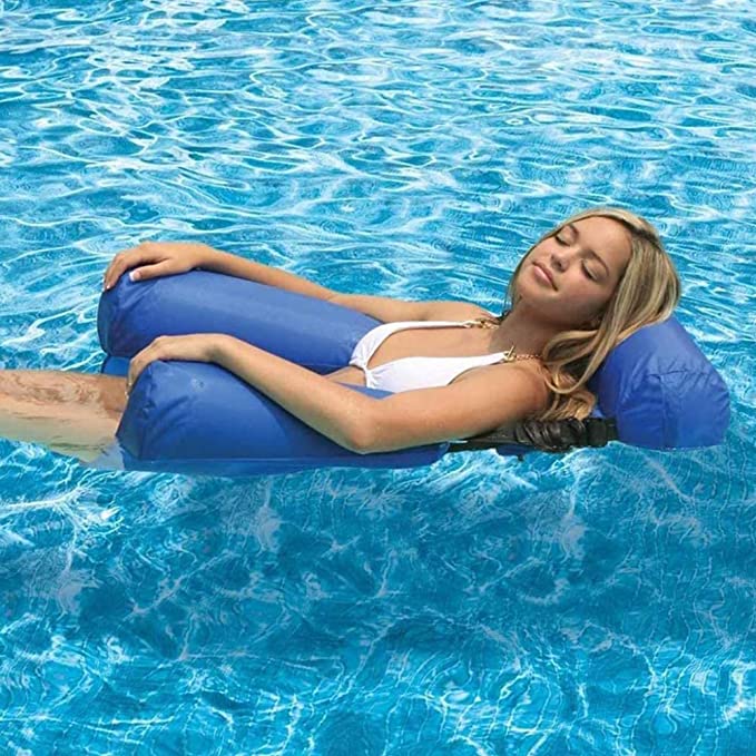 Swimming Floating Bed And Lounge Chair (Adjustable + Collapsable Chair/Bed) - Homebound Essentials