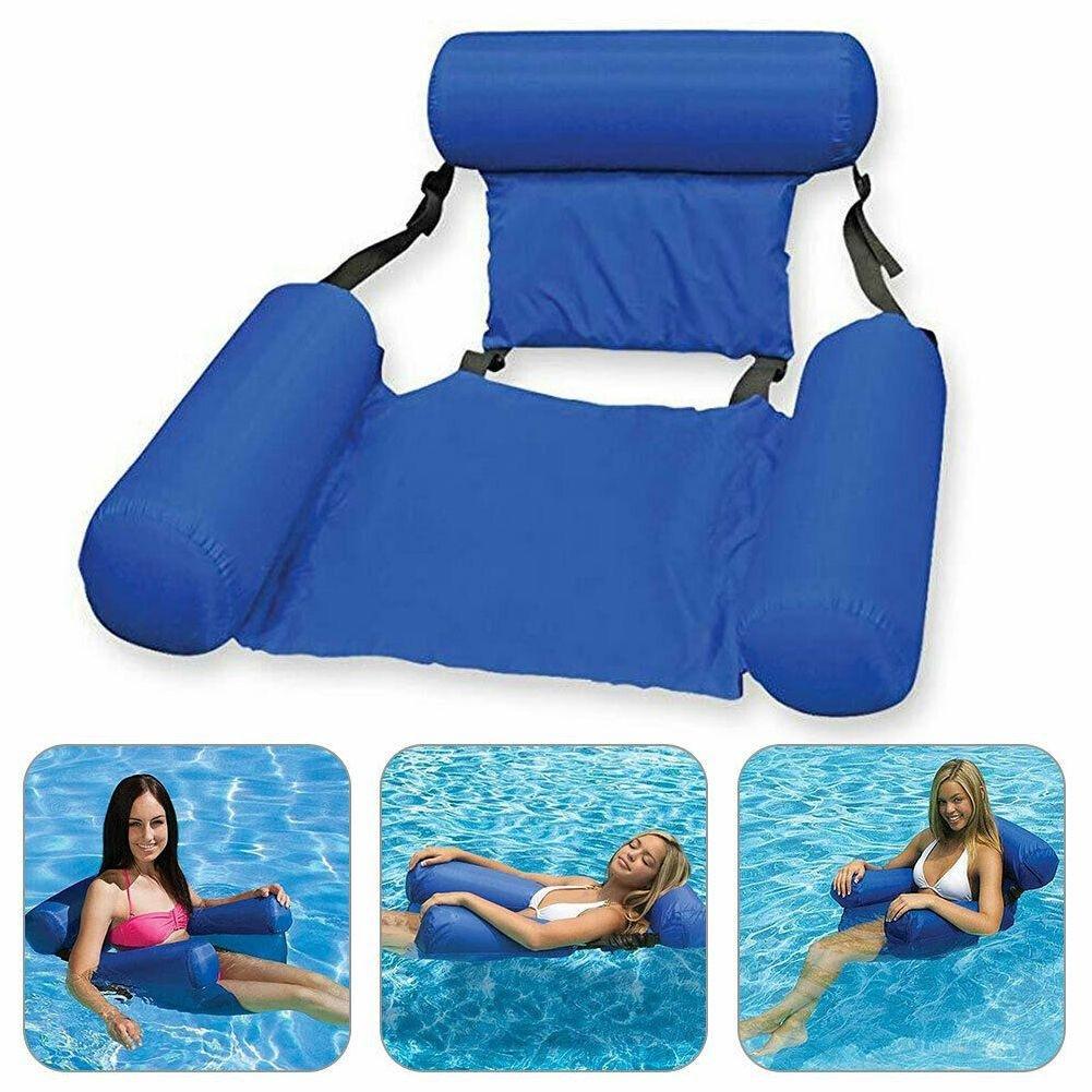 Swimming Floating Bed And Lounge Chair (Adjustable + Collapsable Chair/Bed) - Homebound Essentials