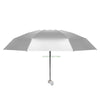 Titanium Silver 8 Ribs Pocket Mini Umbrella: Anti - UV Sun Umbrella, UPF Protection - Homebound Essentials