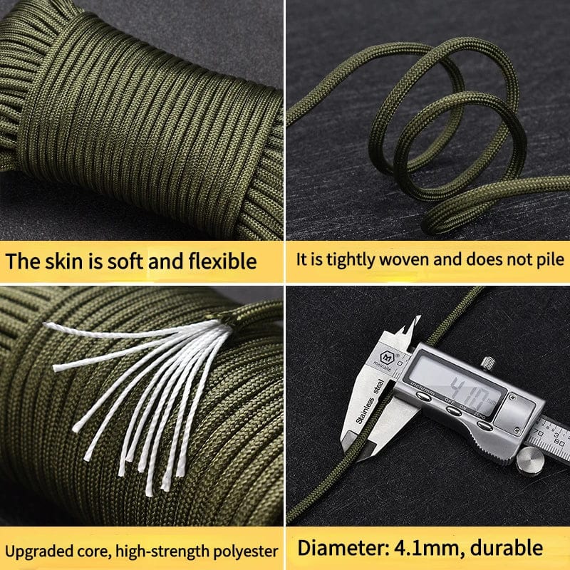 TitanTether Survival Cord - Heavy - Duty 10 - Core Polyester Rope for Outdoor Adventures | 660lb Capacity - Homebound Essentials