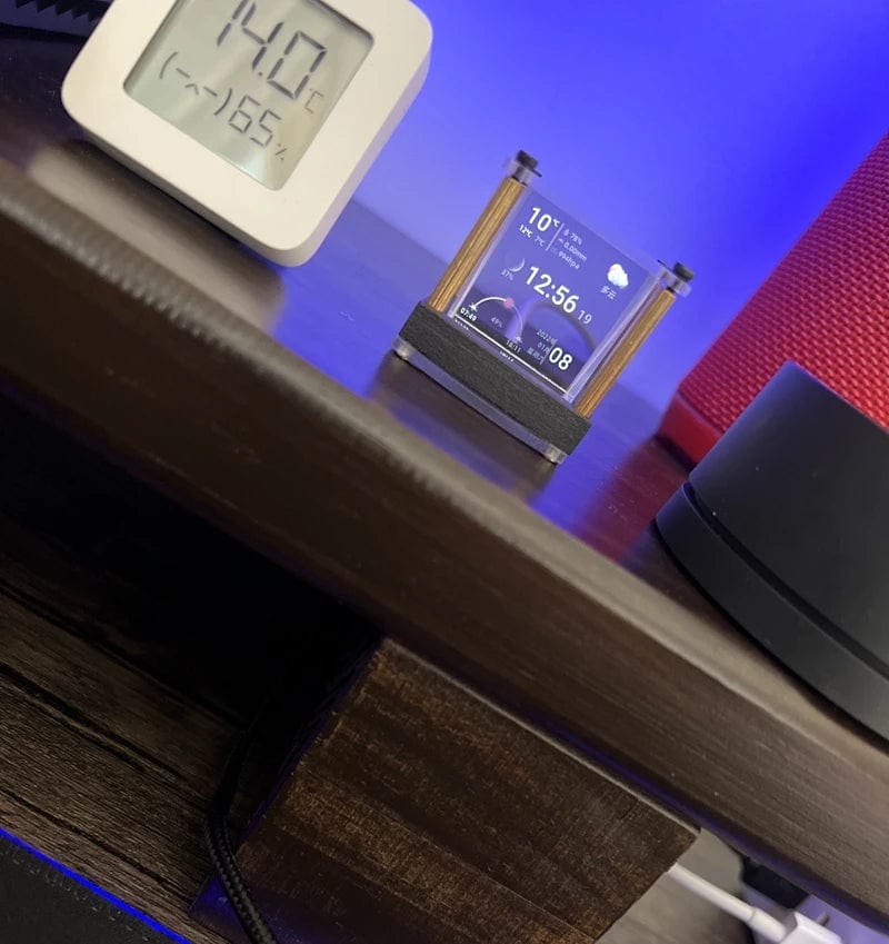 Translucent Desktop Weather Clock Ornament with WIFI - Homebound Essentials