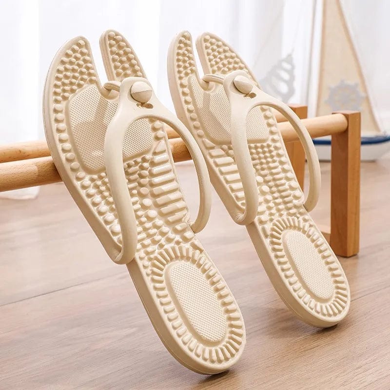 TravelEase Slides: Men's Platform Flip Flops, Bathroom Home Slippers, Women's Hotel Slippers, Outdoor Travel Folding Slippers, Non - slip Slides - Homebound Essentials