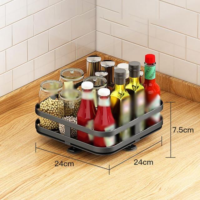 Turntable Rack - 360 Degree Rotatable Spice Rack - Homebound Essentials