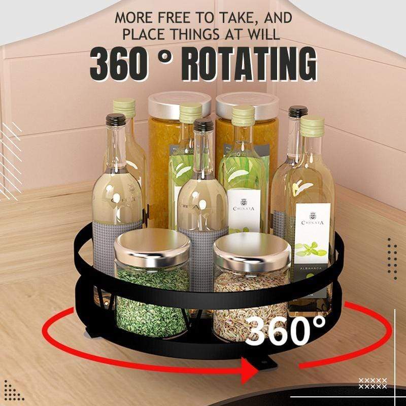 Turntable Rack - 360 Degree Rotatable Spice Rack - Homebound Essentials