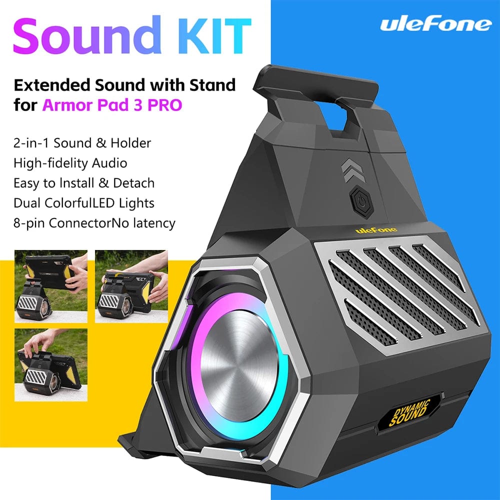 Ulefone ArmorPad SoundBoost Kit: External Sound Speakers Stand | Enhanced Audio Experience for Rugged Tablets - Homebound Essentials