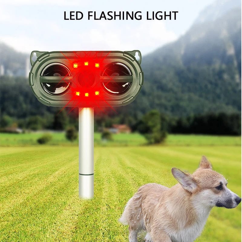 Ultrasonic Solar Powered Animal Waterproof Dog Animal Repellent - Homebound Essentials