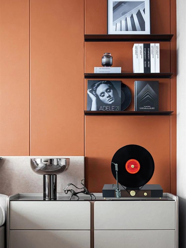 Vertical Record Player - Retro Vinyl Turntable & Wooden Gramophone - Homebound Essentials