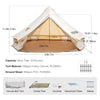 VEVOR Ultimate 4 - Season Canvas Bell Pop Up Tent - Homebound Essentials