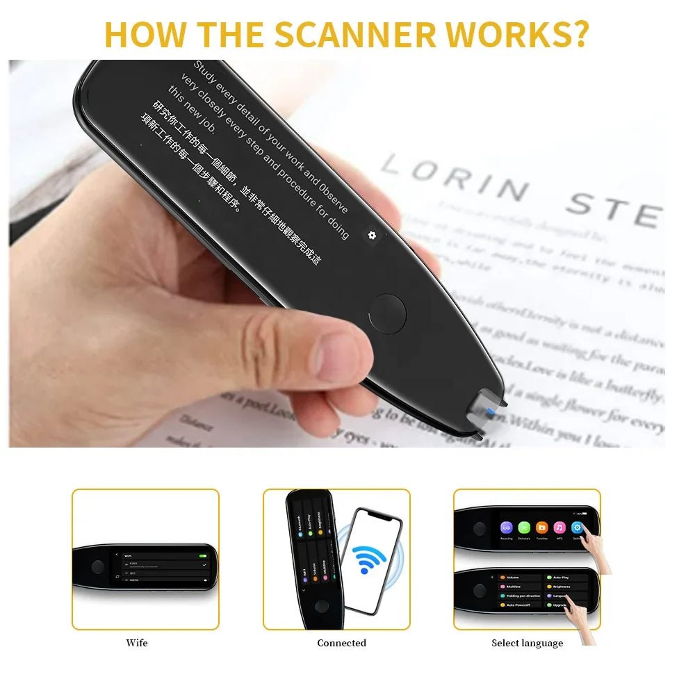 Vormor X5Pro - Collins Electronic Smart Pen | Voice Translation | Android 8.0 | Multilingual Intercom - Homebound Essentials