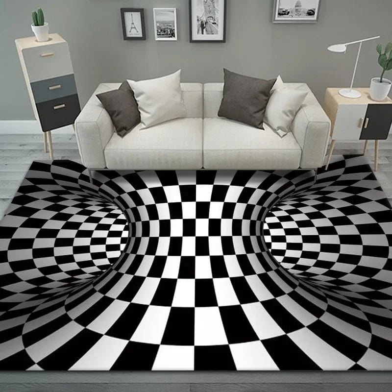 VortexVista: 3D Geometric Optical Illusion Rug - Homebound Essentials