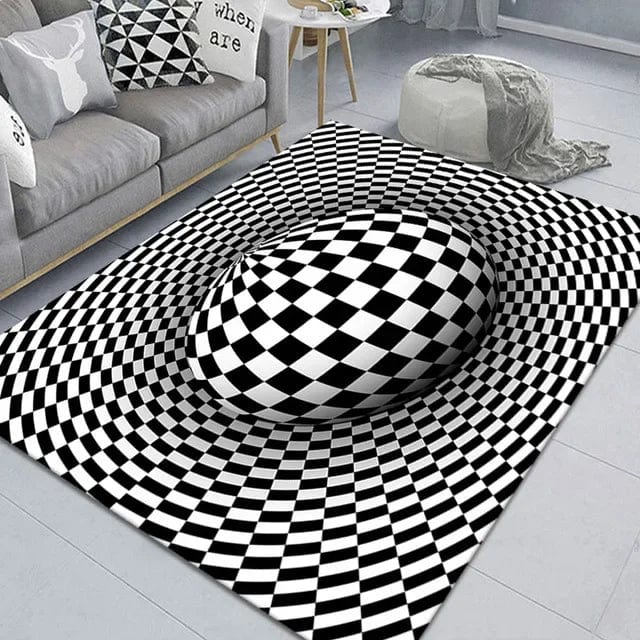 VortexVista: 3D Geometric Optical Illusion Rug - Homebound Essentials