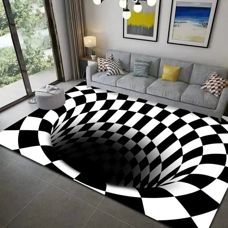 VortexVista: 3D Geometric Optical Illusion Rug - Homebound Essentials