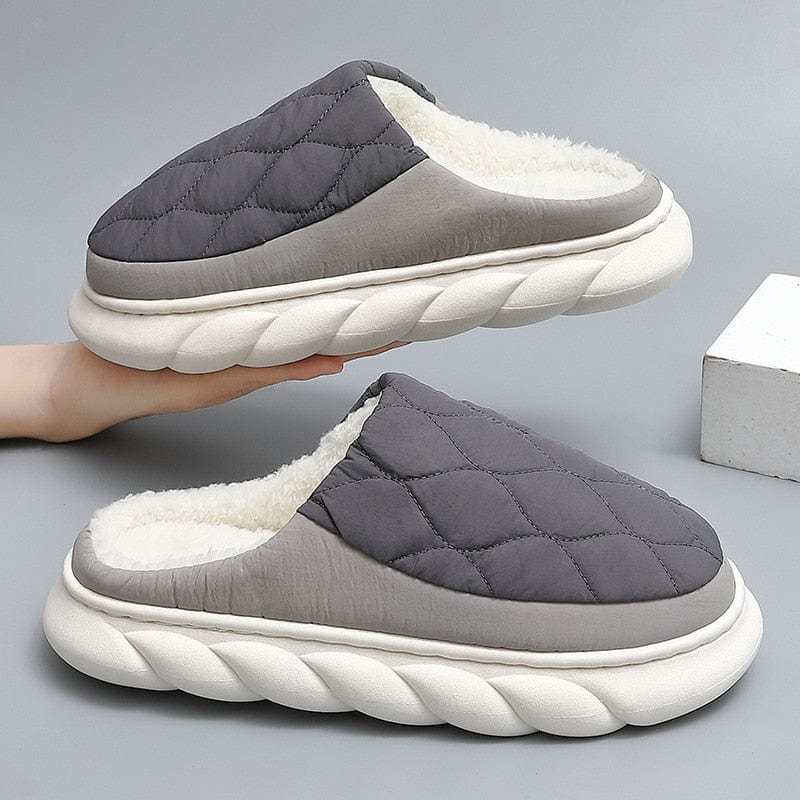 Winter Plush Cotton Bedroom Slippers - Homebound Essentials