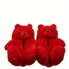 Women Teddy Bear Plush House Night Slippers - Homebound Essentials