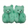 Women Teddy Bear Plush House Night Slippers - Homebound Essentials