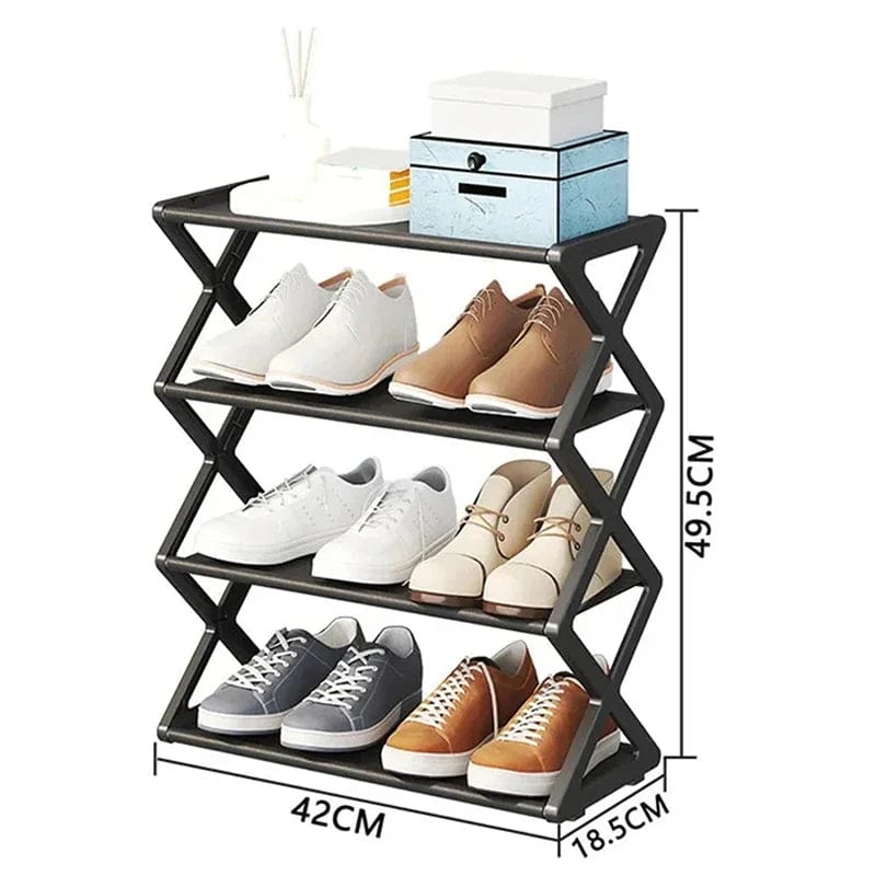 X - Tidy: Multi - functional Space - Saving Shoe Rack Cabinet - Homebound Essentials