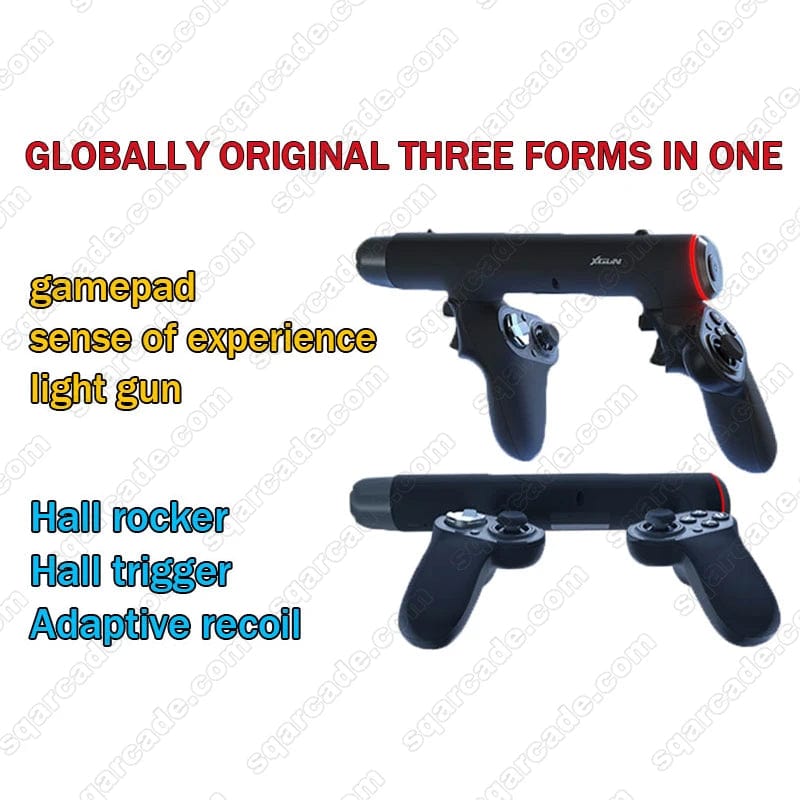 XGUN USB Light Gun / Gyro Gun Hybrid in SMG Form Factor with Gamepad | PS4, PS5 & PC Compatible - Homebound Essentials