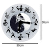 Yin Yang Bruce Lee Kung Fu Wall Clock - Homebound Essentials