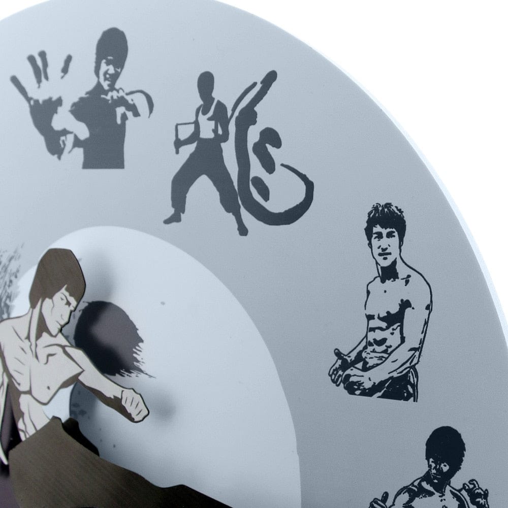 Yin Yang Bruce Lee Kung Fu Wall Clock - Homebound Essentials