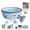 ZenJet Luxury Spa Oasis - Portable Hot Tub for 4 - 6 Adults, 110 - 140 Bubble Jets - Homebound Essentials