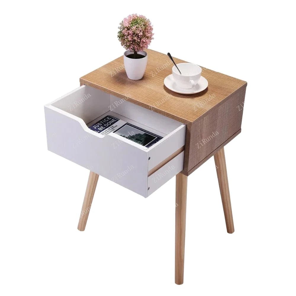 ZenWood Nightstand - Modern Elegance for Stylish Storage Needs - Homebound Essentials